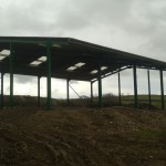 Agricultural frame and roof building