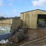 Double tear agricultural shed completed