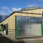 Double tear agricultural shed completed. .