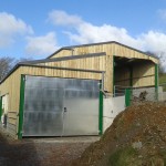 Double tear agricultural shed completed.