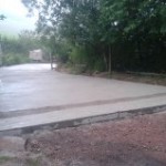 Driveway concreted out 6inches deep (middle section)