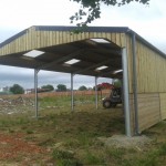 Galvanised agricultural shed.