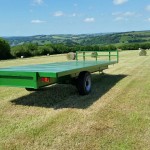 Single axel 22ft bale trailor .