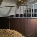 Stables - Partition with recycled plastic T+G