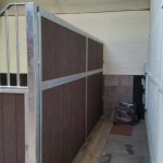 Stables - solid partition with recycled plastic T+G